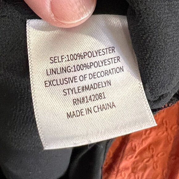 Black Spaghetti Strap Altar'd State One Piece Body Suit w/ Snaps Size L - Picture 6 of 7